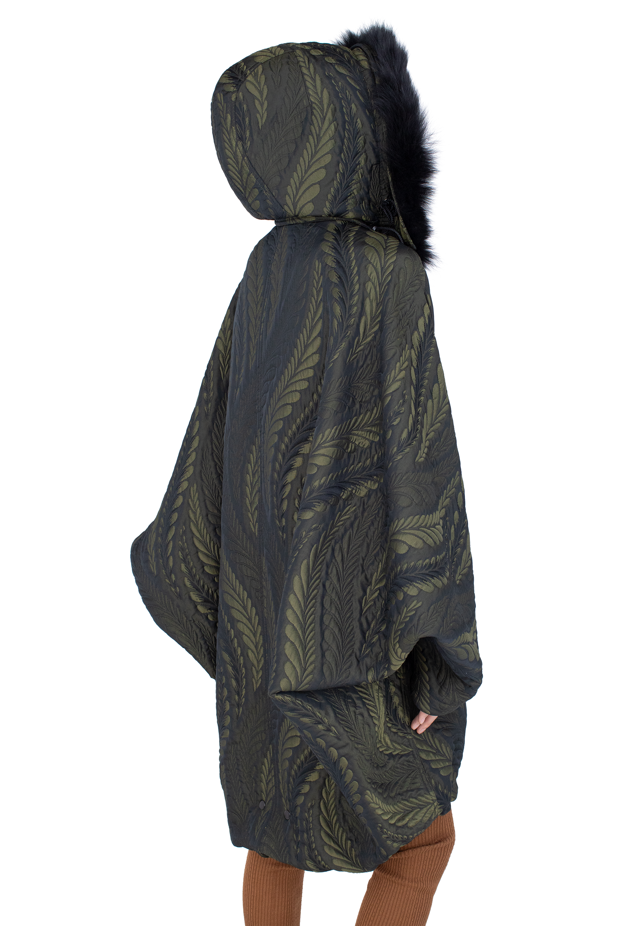 Kiko Kostadinov Outerwear BITTERN Hooded Poncho poncho Foliage Green à capuche