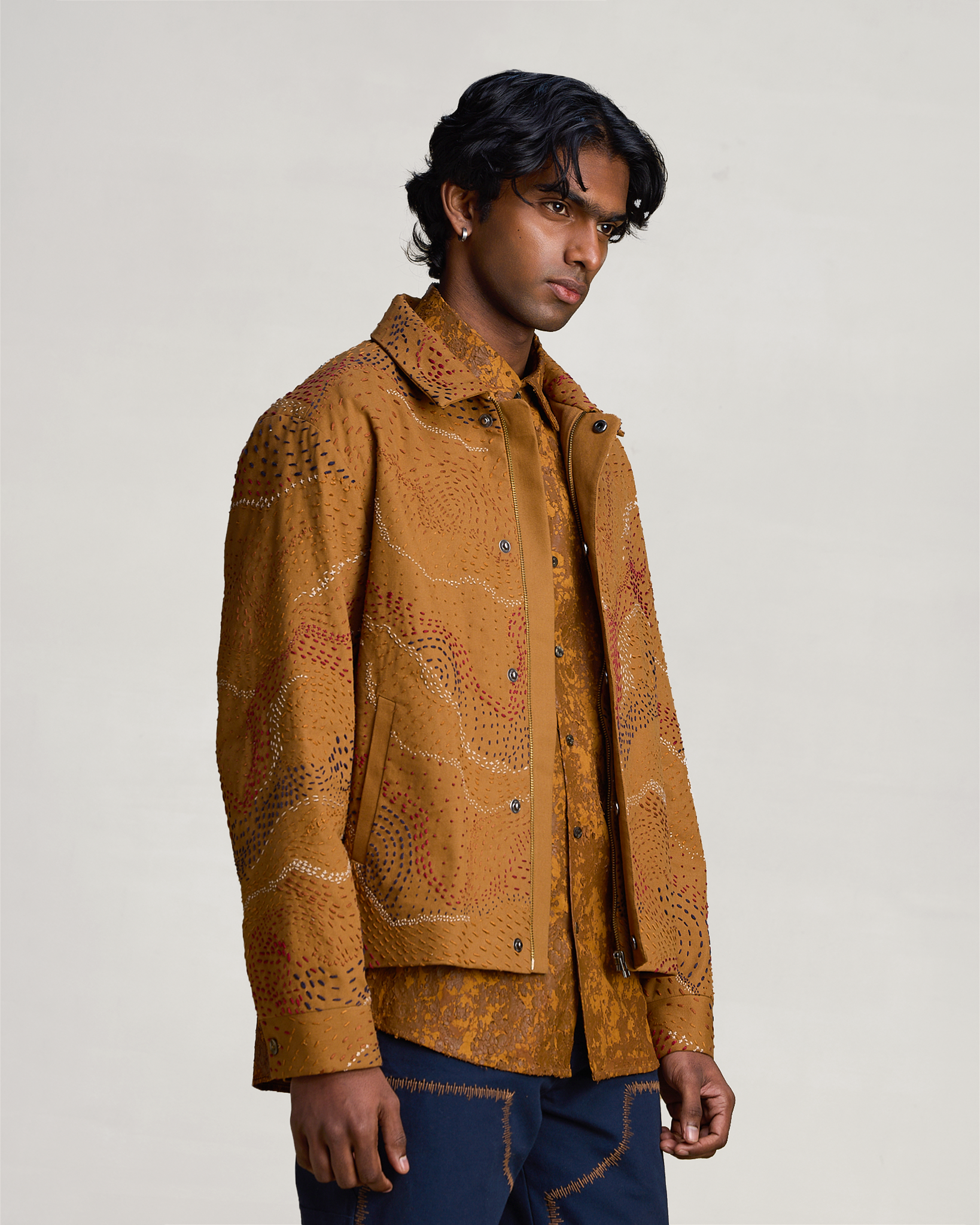 COUNTRYMADE Jackets HEATMAP KANTHA JACKET veste brodée Kantha décontractée