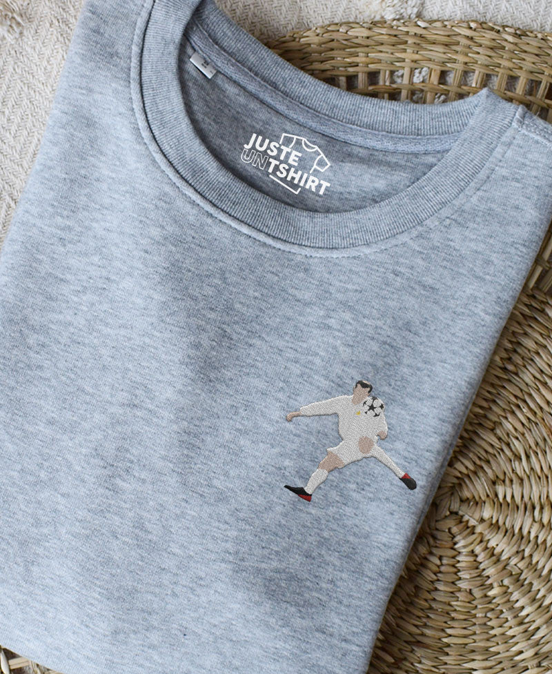 Juste Un T-shirt Sweats Brodés Zizou sweat brodé foot