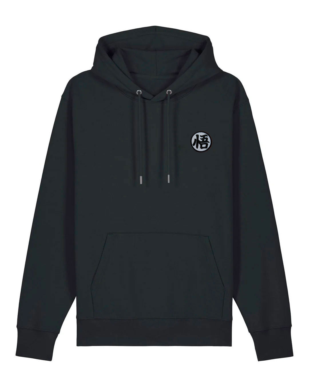 Juste Un T-shirt Sweats à Capuche Go sweat brodé noir