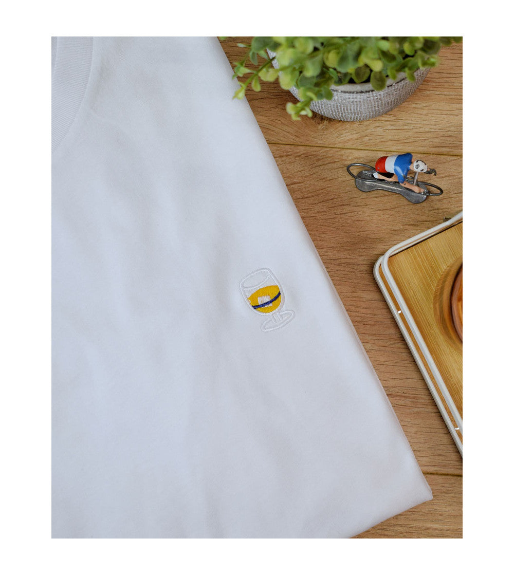 Juste Un T-shirt T-shirts Brodés Pastis t-shirt coton bio