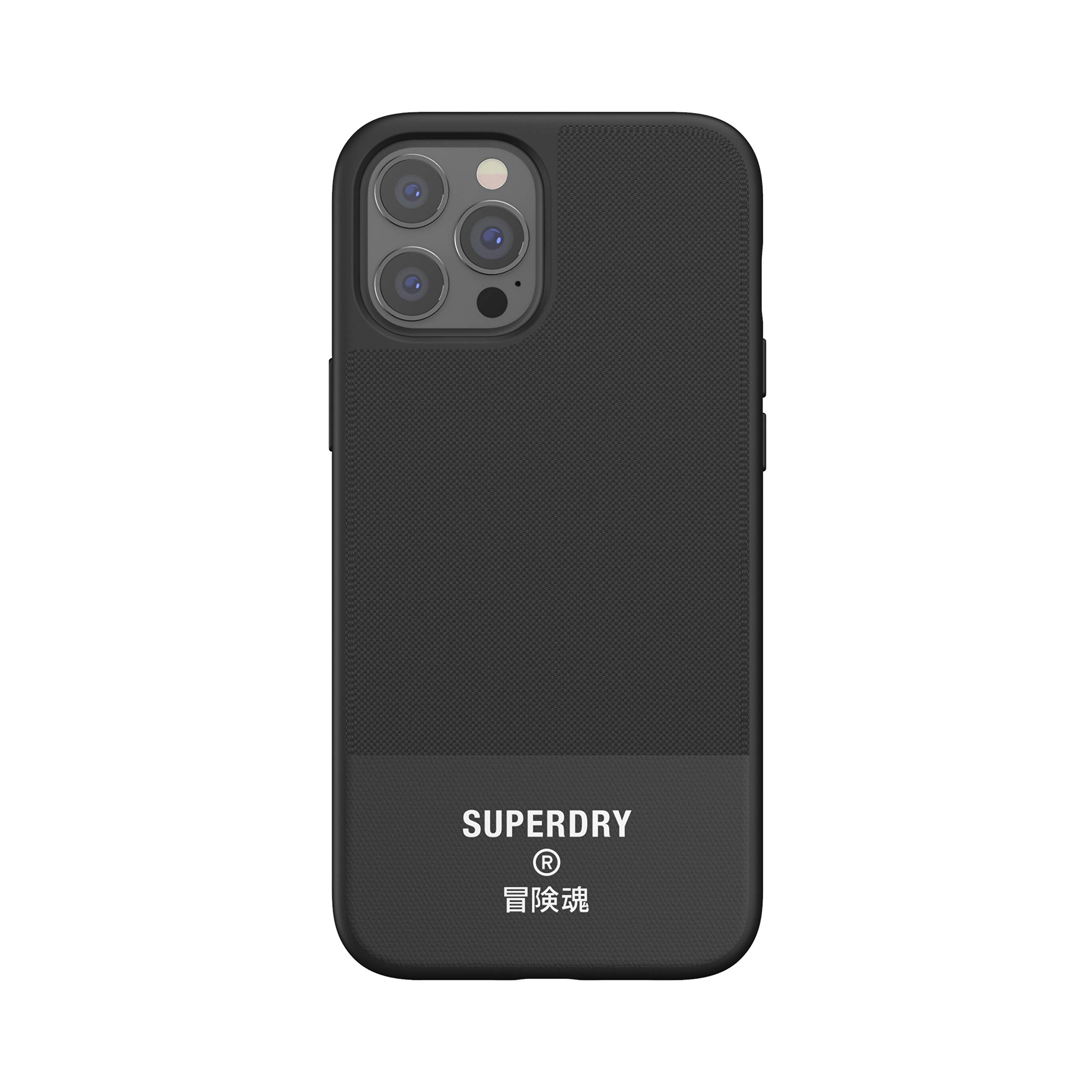 Superdry Coques de Protection coque toile moulée iPhone 12 Pro Max 6,7 pouces noire
