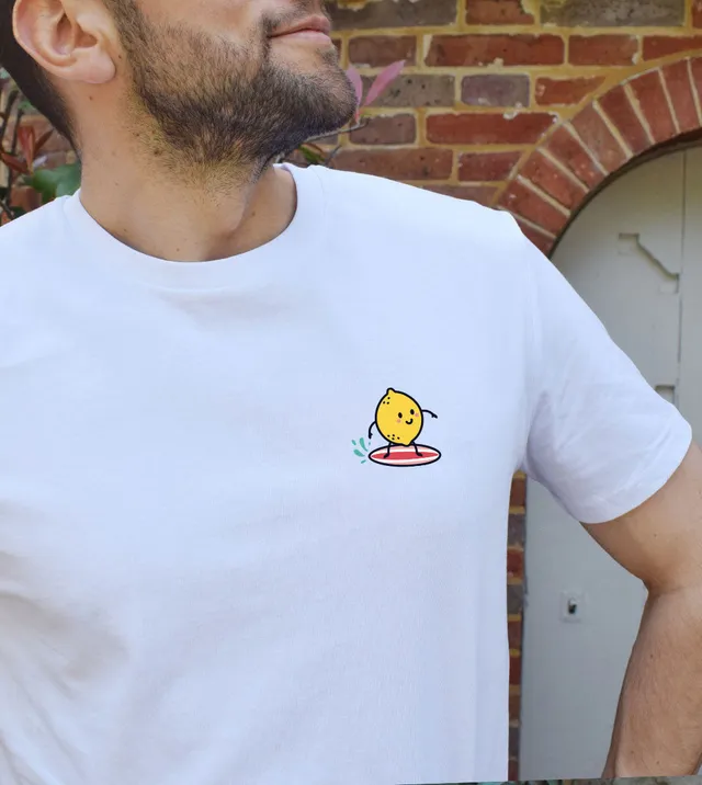 Juste Un T-shirt T-shirts Imprimés Citron Surfer t-shirt coton bio