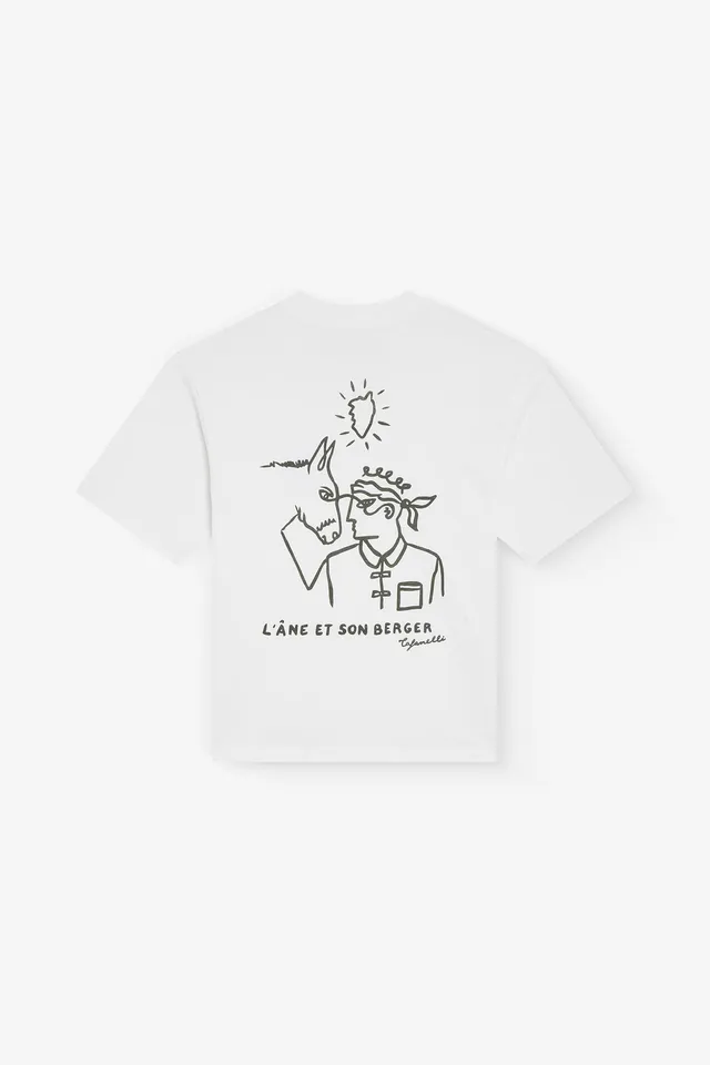 TAFANELLI T-Shirts L'ÂNE ET SON BERGER t-shirt