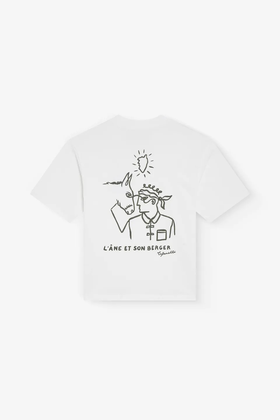 TAFANELLI T-Shirts L'ÂNE ET SON BERGER t-shirt