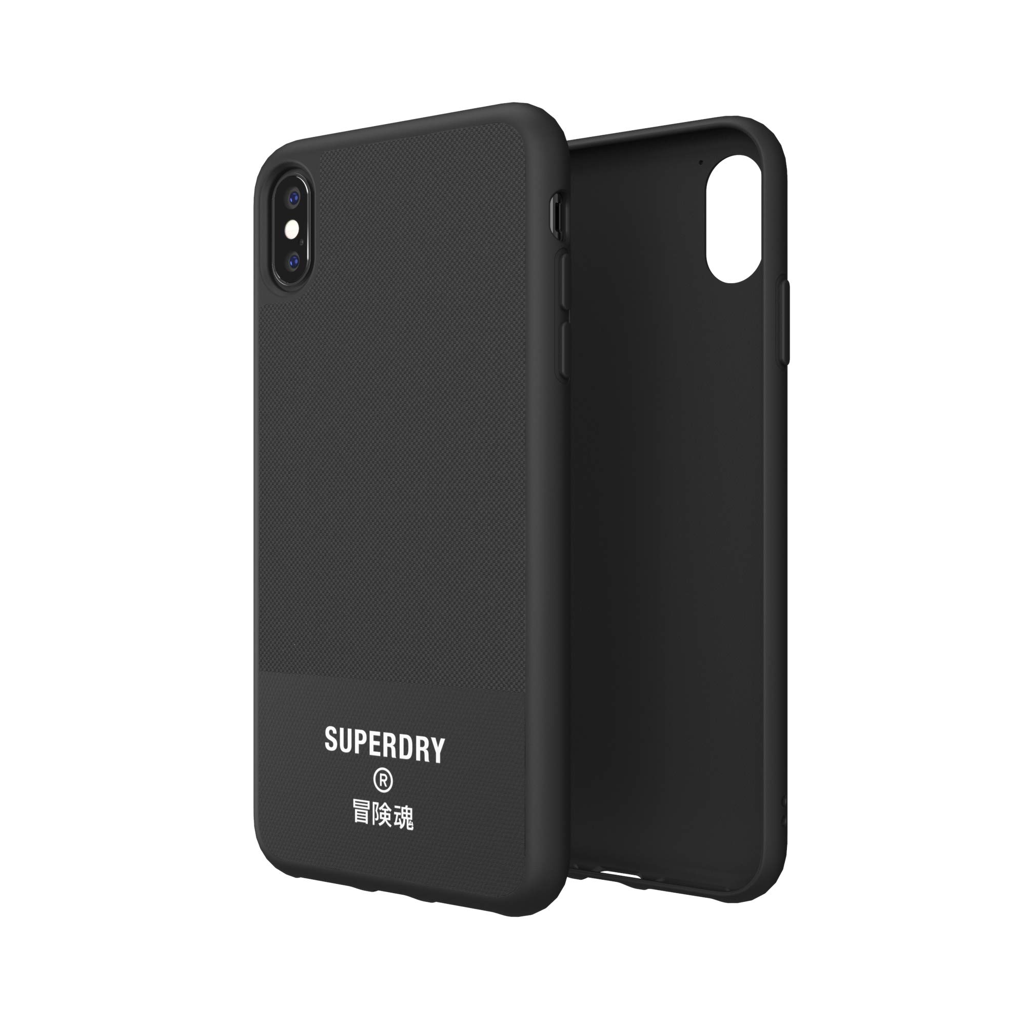 Superdry Coques de Protection iPhone XS Max coque toile noire