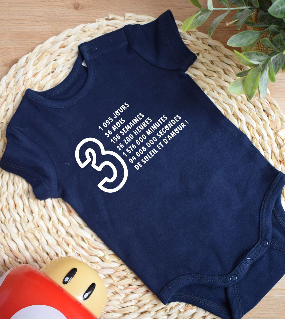 Juste Un T-shirt Bébé 3 ans body bébé blanc