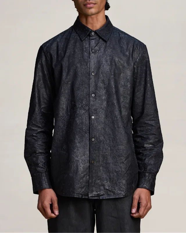 COUNTRYMADE Shirts CORRODE TAR SHIRT chemise coton enduit