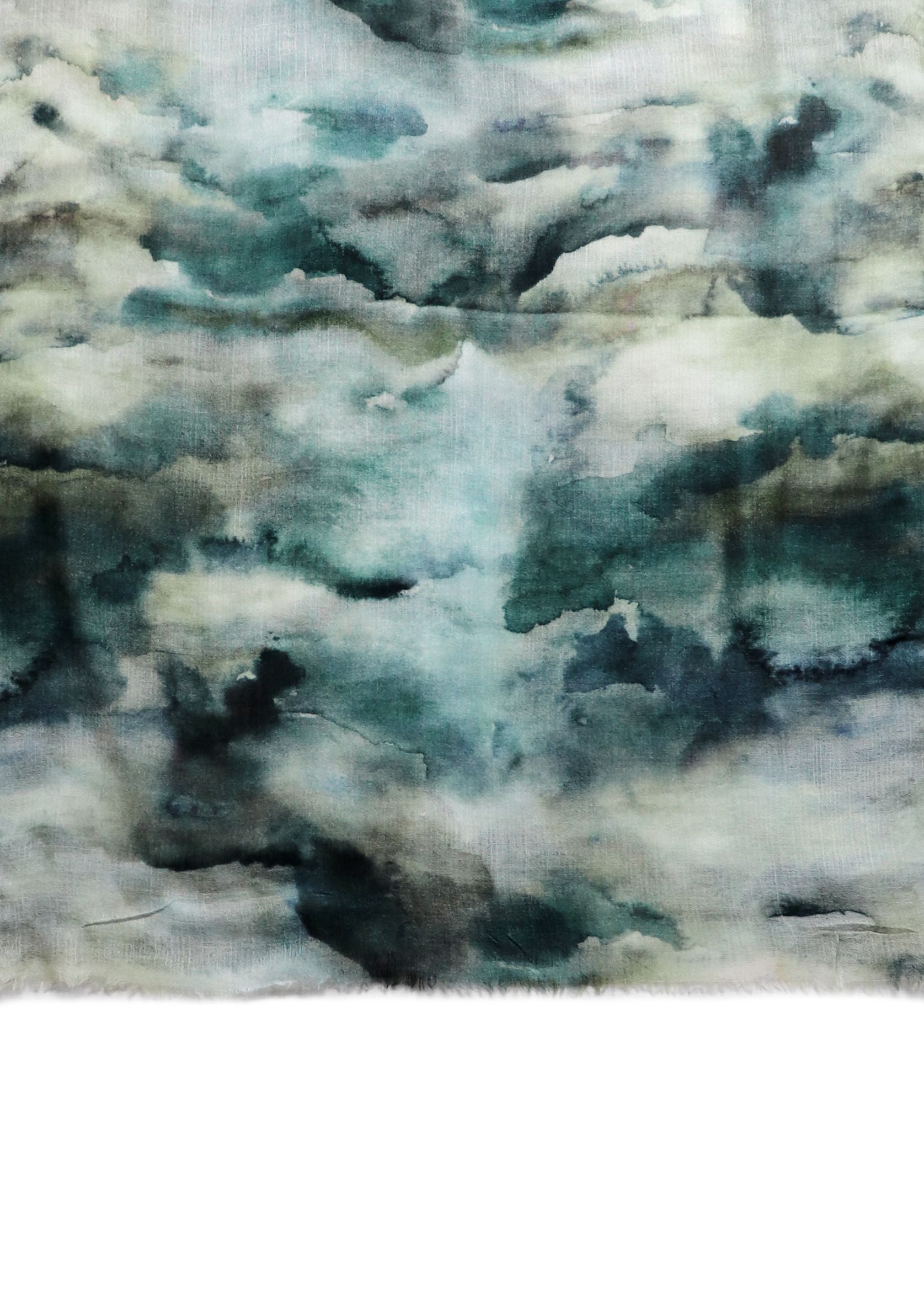 COUNTRYMADE Accessories Camouflaged clouds scarf écharpe laine cachemire 70 x 200 cm