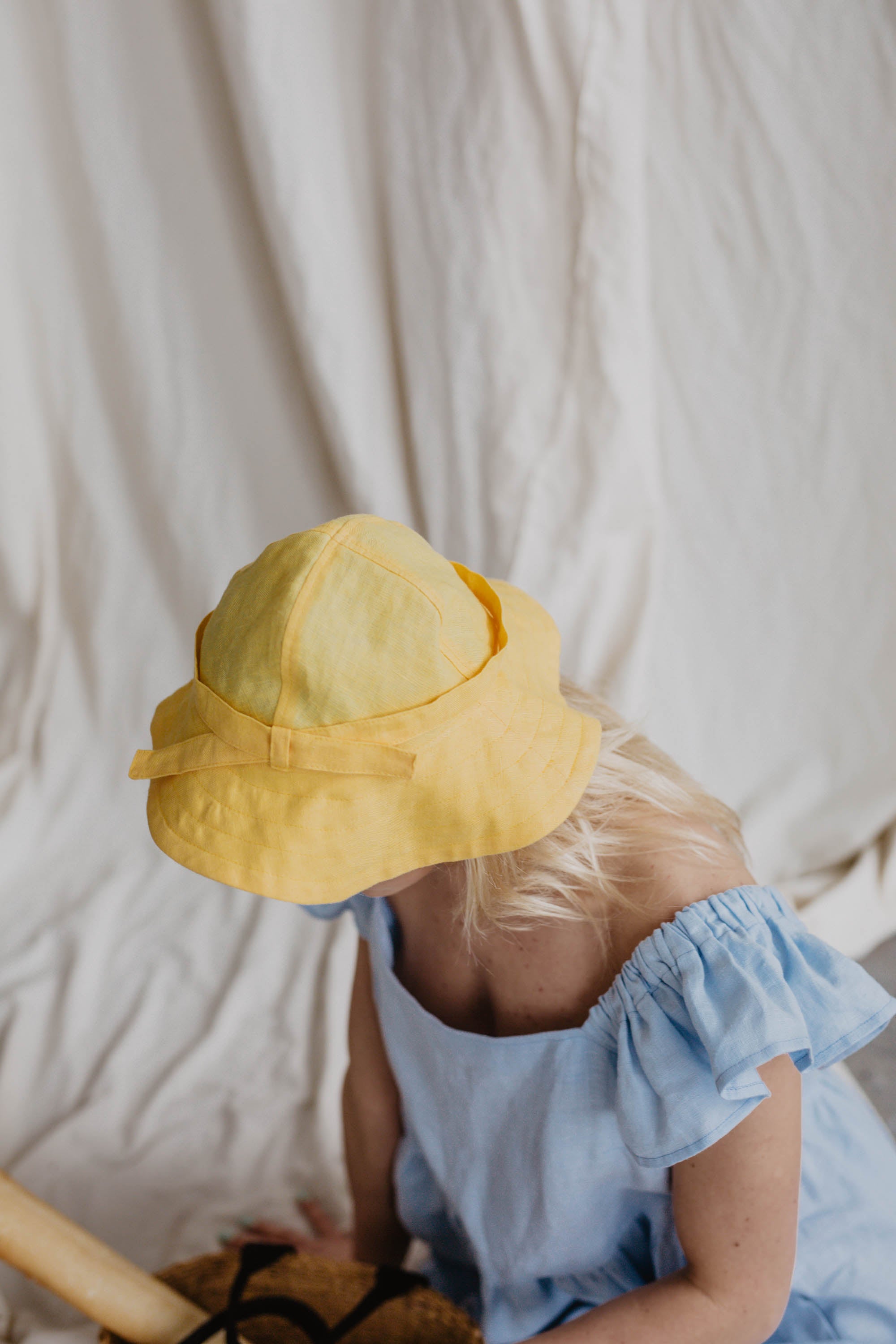 Laumė linen Linen Accessories bob en lin jaune soleil 55 cm