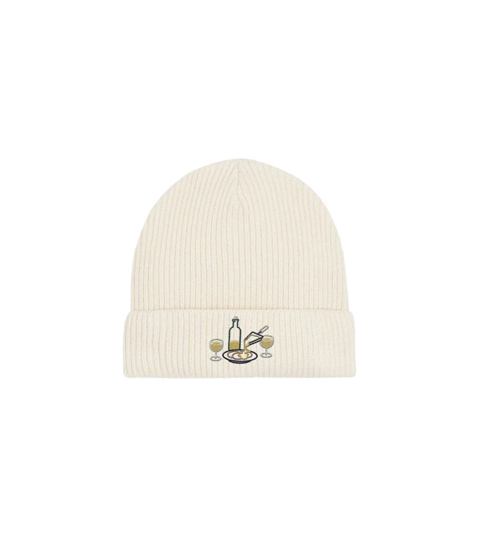 Juste Un T-shirt Bonnets Raclette bonnet brodé bleu marine