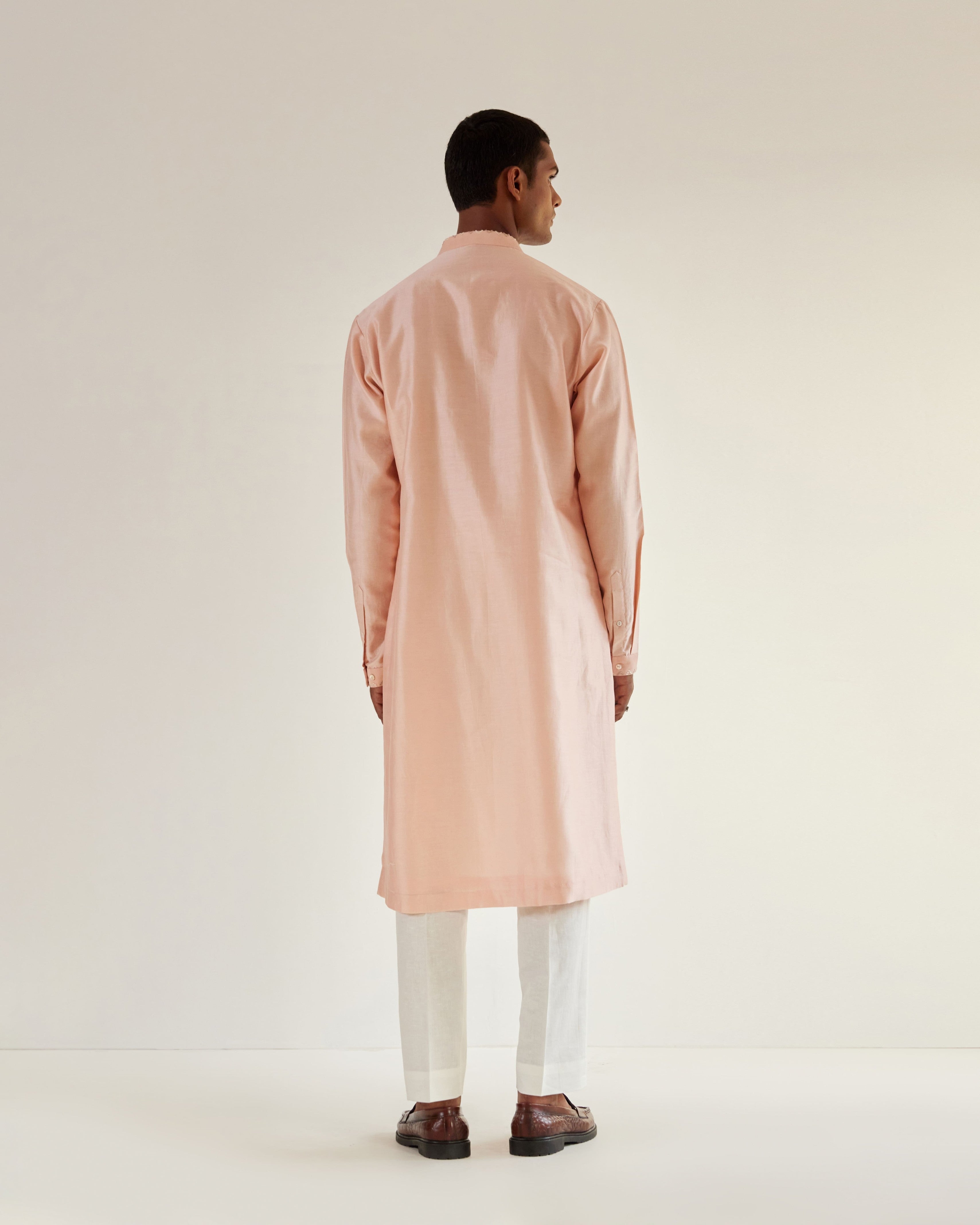 COUNTRYMADE Kurtas Samsara kurta brodé rose 2 pièces