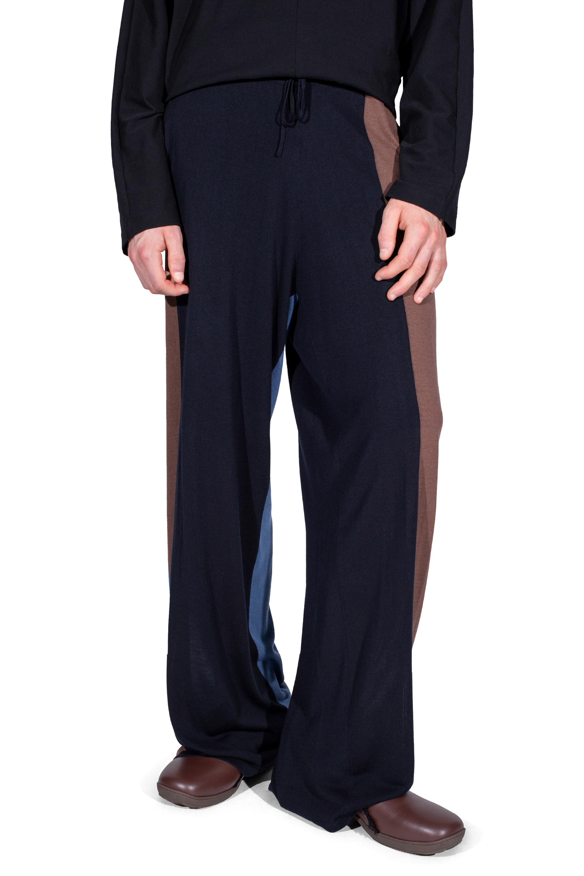 Kiko Kostadinov Knitwear SIGO Knit Trousers pantalon Brown en maille