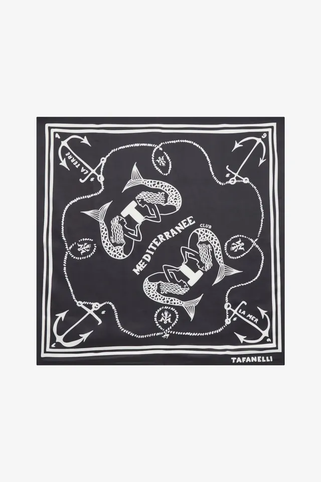 TAFANELLI Accessoires LE FOULARD CLUB SIRÈNE foulard motif sirènes