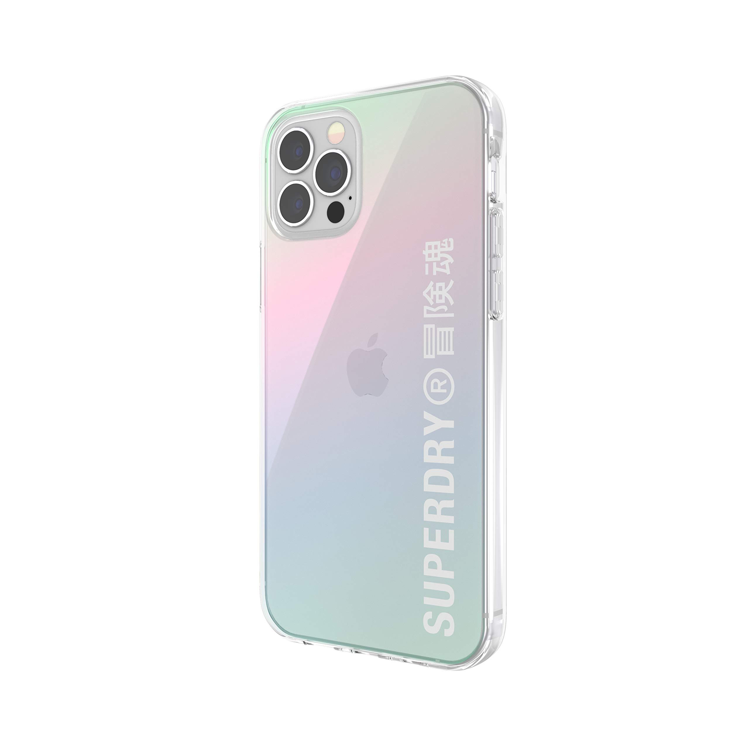 Superdry Coques de Protection coque iPhone 12/12 Pro holographique transparente