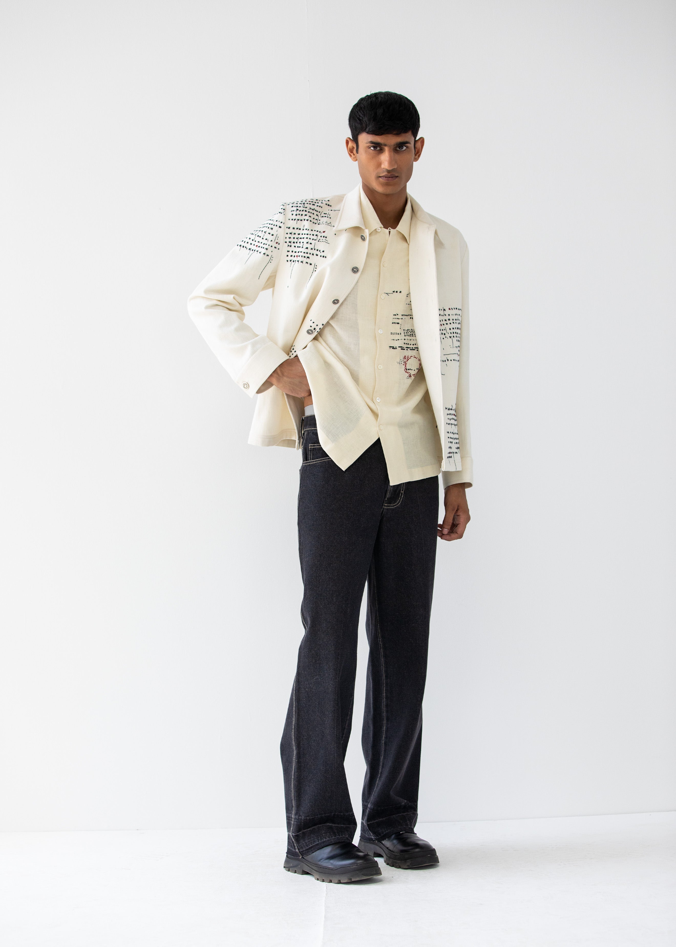 COUNTRYMADE Jackets ASEMIC DENIM JACKET veste denim brodée sur commande