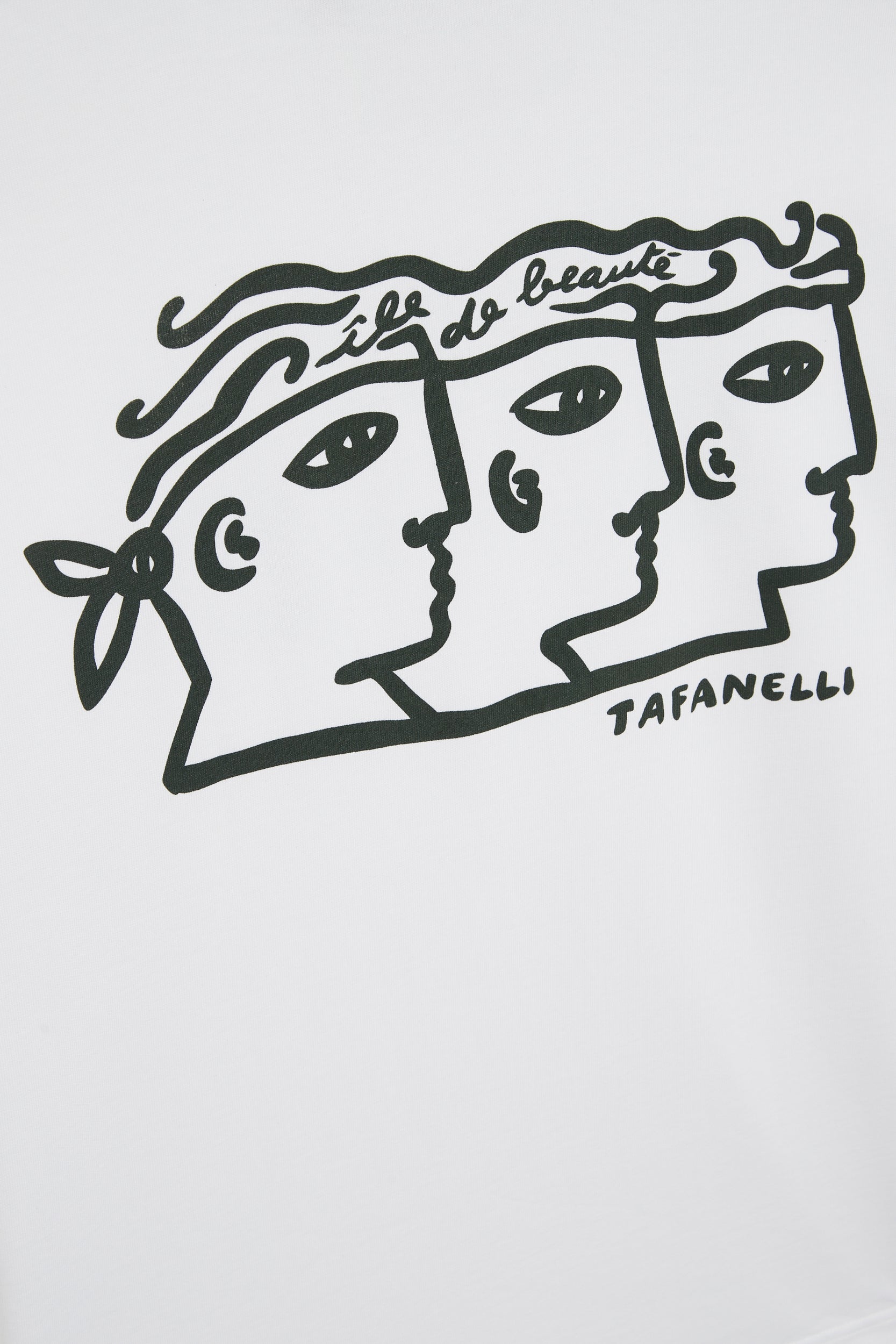 TAFANELLI T-Shirts LA TRINITÀ t-shirt blanc coton 280 g