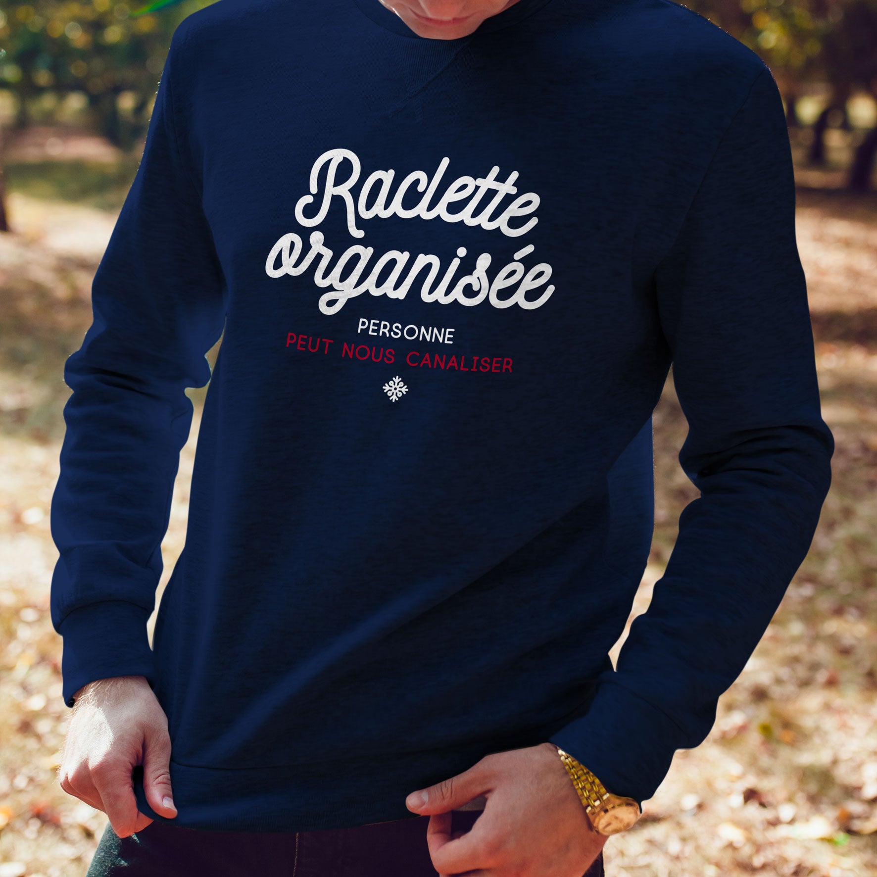 Juste Un T-shirt Sweats Imprimés Raclette organisée sweat homme