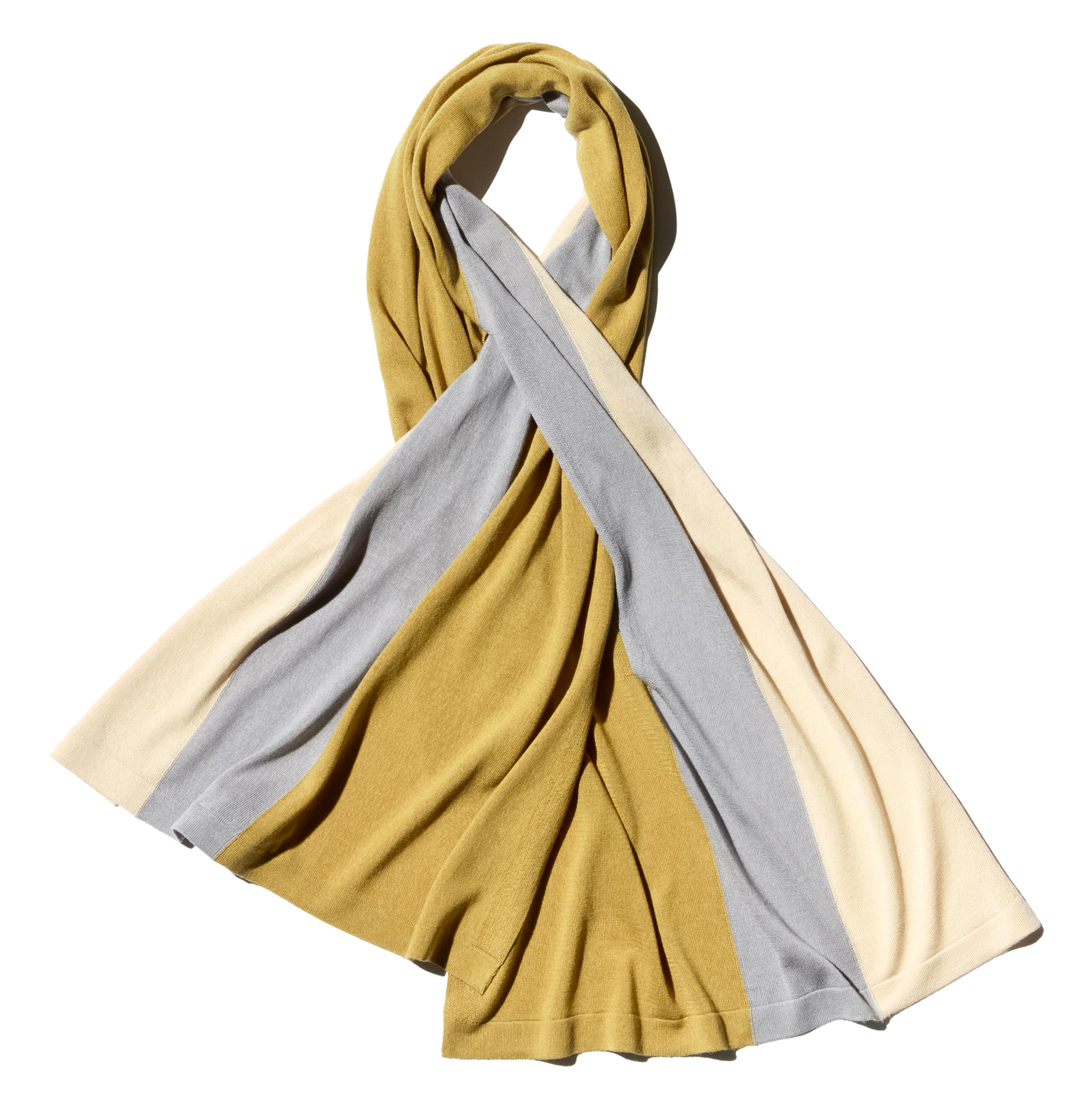 Kiko Kostadinov Accessories SIGO Knit Scarf écharpe ocre en Tencel et soie