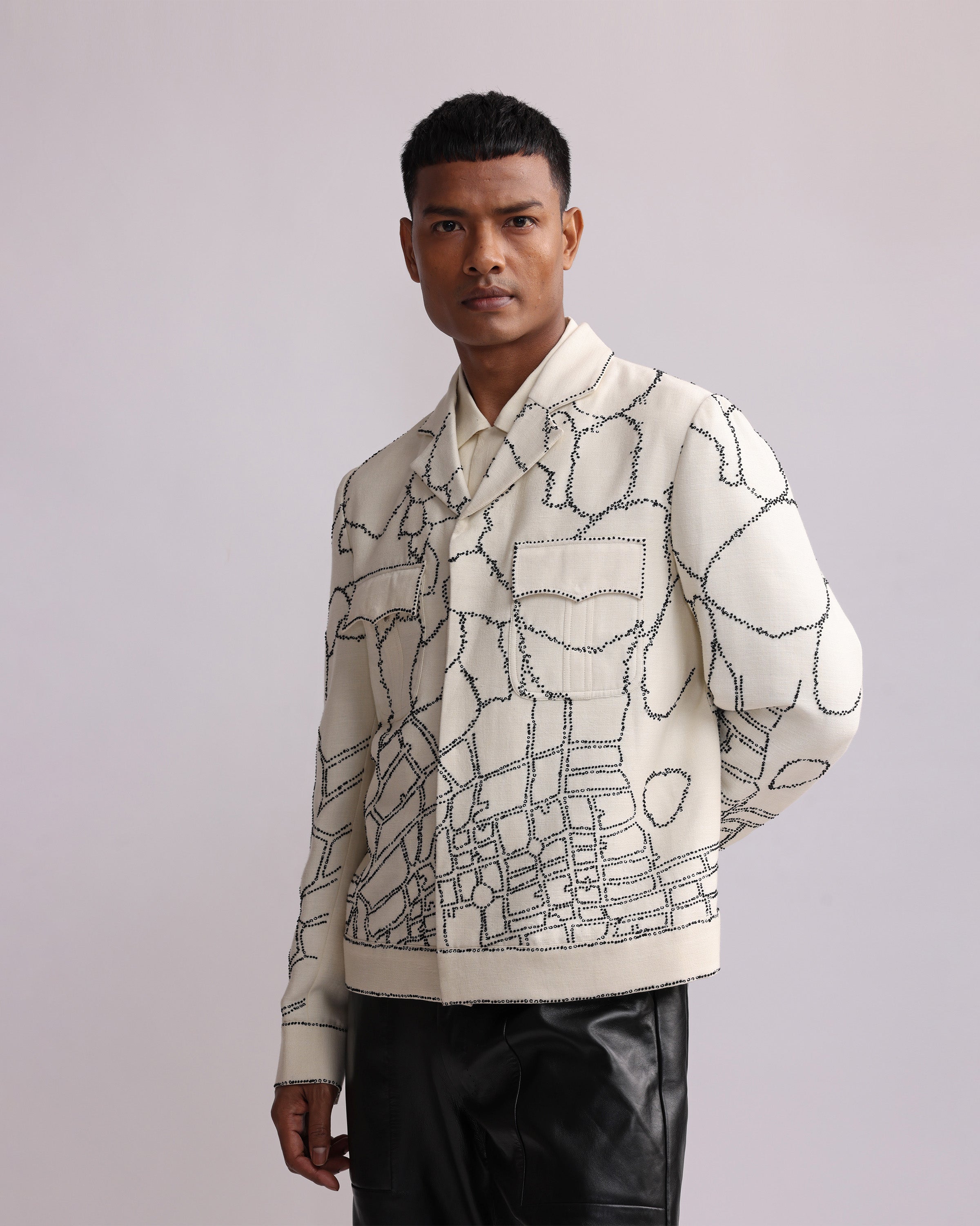 COUNTRYMADE No Man’s Land Land Meta veste courte brodée
