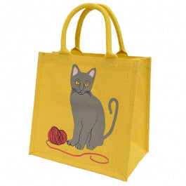 Sourire Multicolore Sacs et pochettes Cabas en toile de jute 30 x 30 x 20 cm