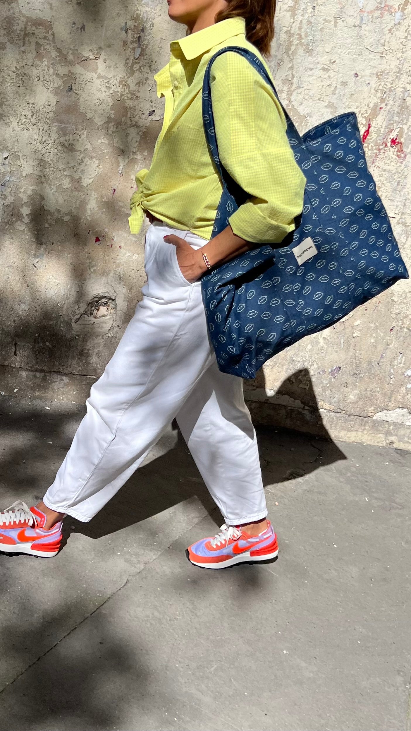 PANTRUCHE Sacs Cabas Otis bouche grand cabas coton doublé