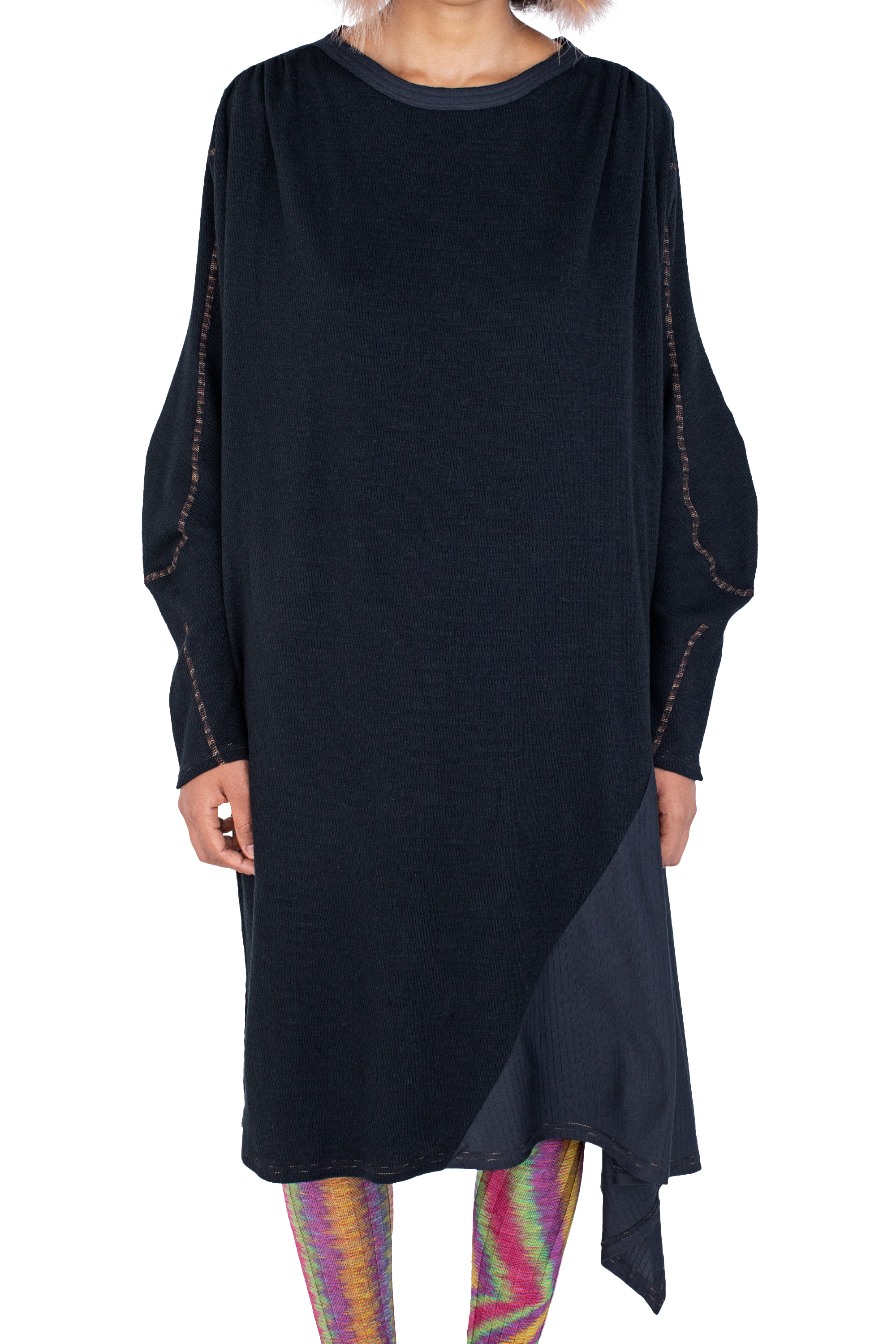 Kiko Kostadinov Dresses EIDER GODET Dress robe Ink Black coton