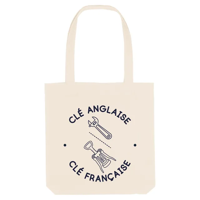 Juste Un T-shirt Tote Bags Clé Anglaise Clé Française tote bag naturel