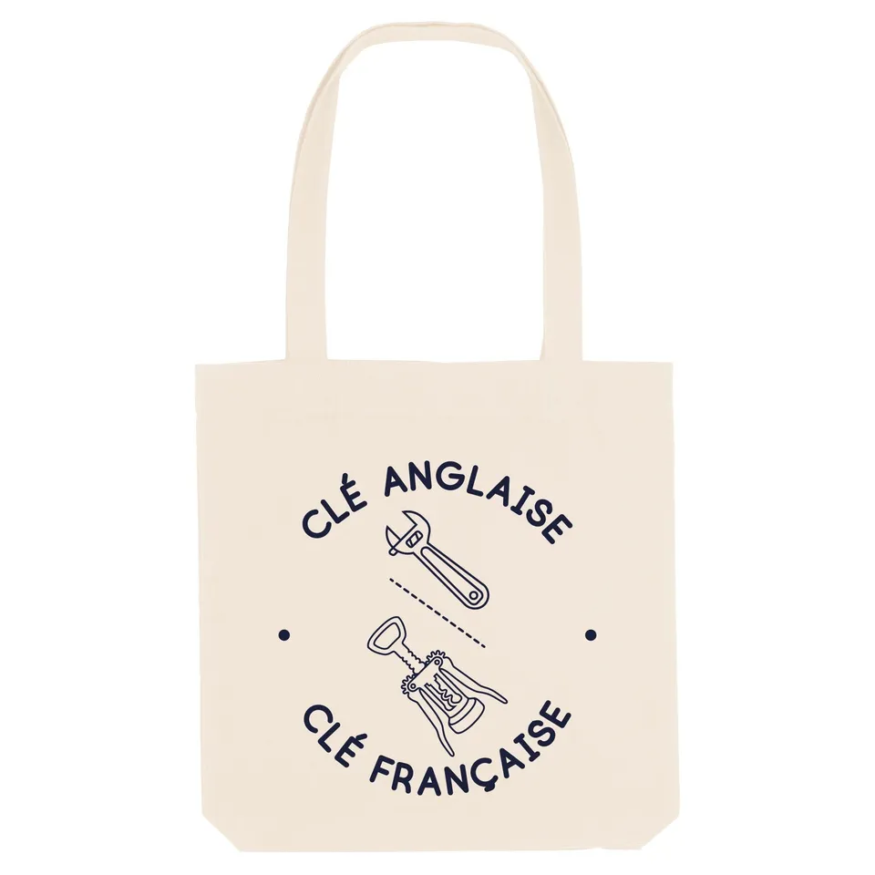 Juste Un T-shirt Tote Bags Clé Anglaise Clé Française tote bag naturel