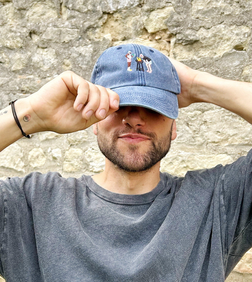 Juste Un T-shirt Casquettes Barbecue des vacances casquette brodée rouge vintage