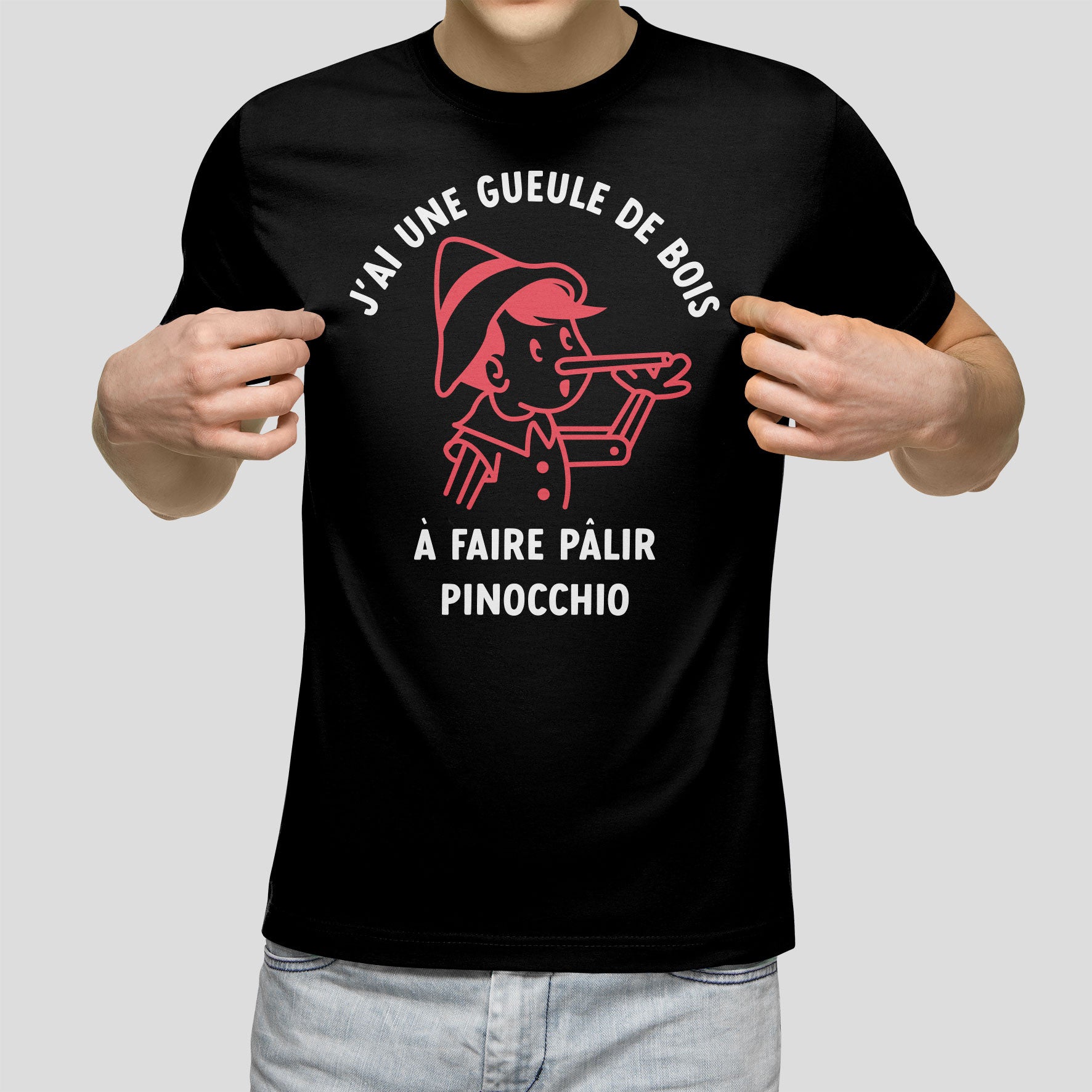 Juste Un T-shirt T-shirts Imprimés J'ai une gueule de bois t-shirt homme humour