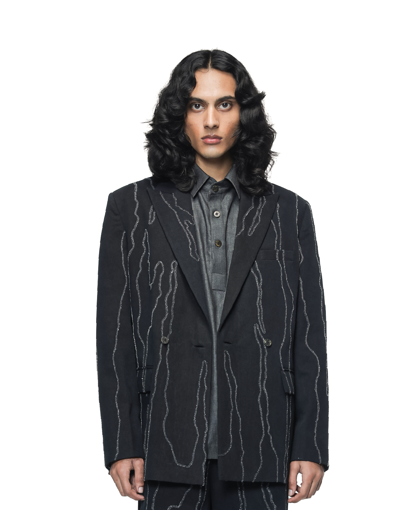 COUNTRYMADE Jackets Molten Trail Embroidered Blazer blazer denim brodé