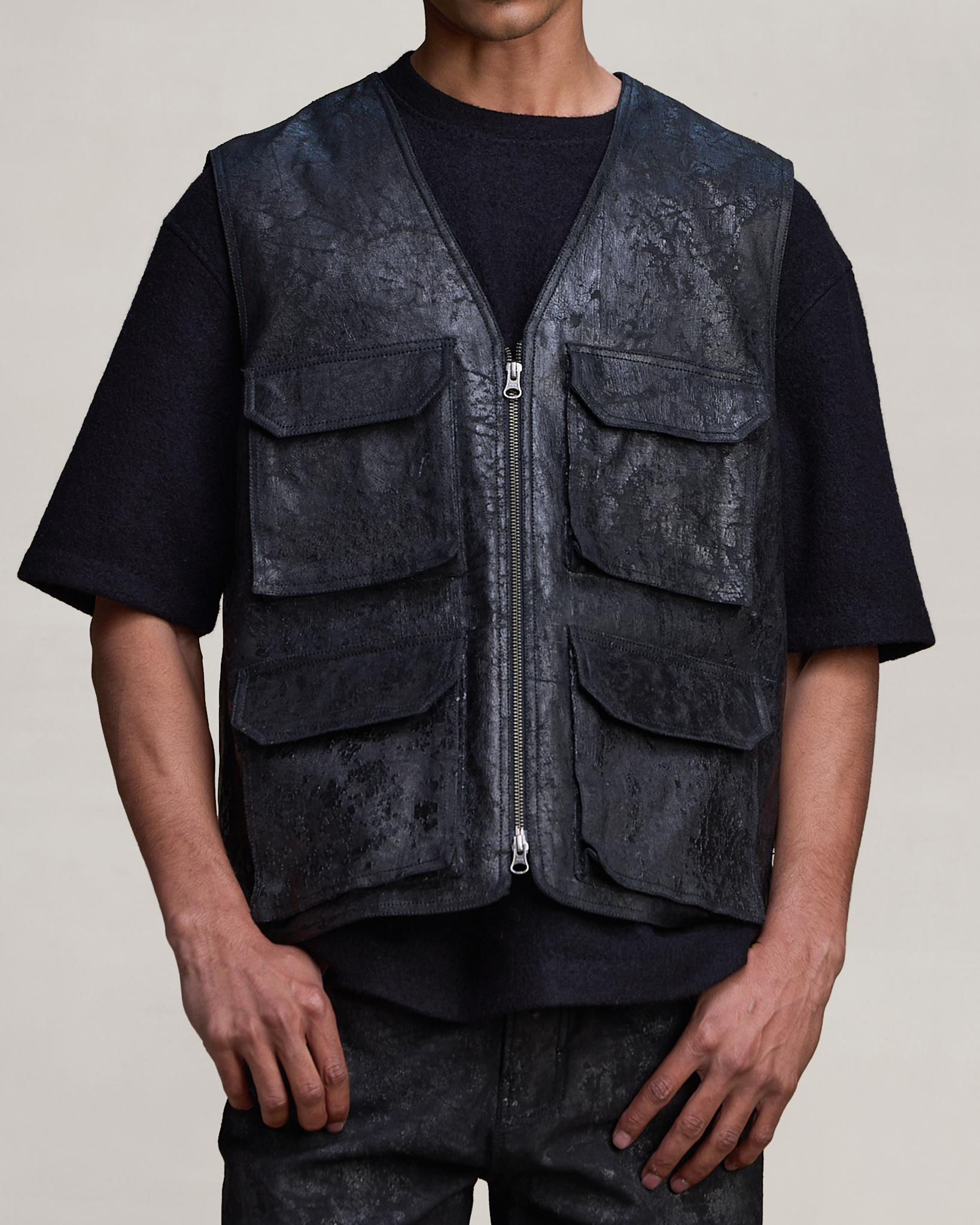 COUNTRYMADE Jackets CORRODE TAR UTILITY VEST gilet denim taille S à XXL