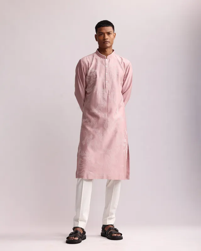 COUNTRYMADE Kurtas SHADOW CAMO HAND EMBROIDERED KURTA SET ensemble brodé