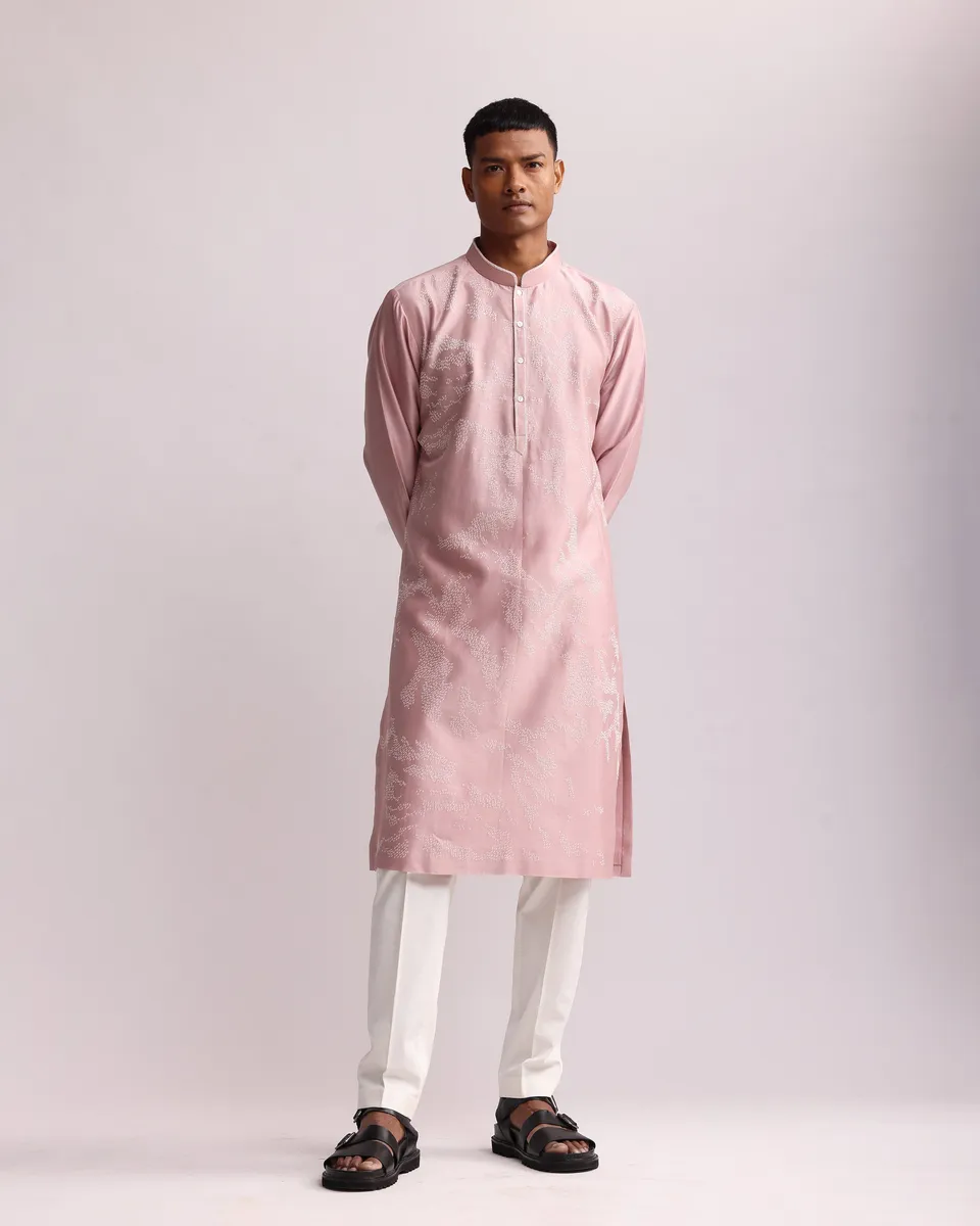 COUNTRYMADE Kurtas SHADOW CAMO HAND EMBROIDERED KURTA SET ensemble brodé