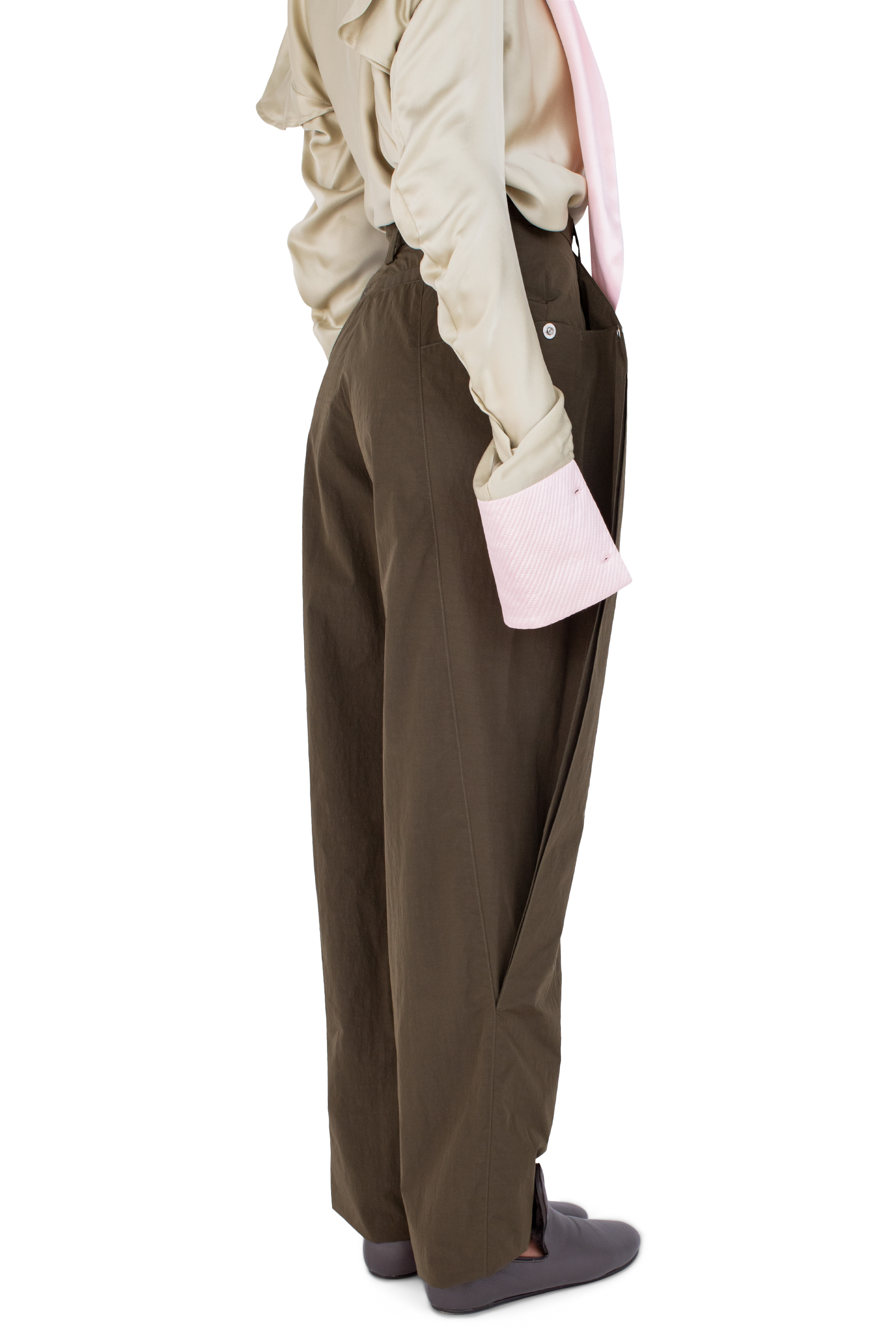 Kiko Kostadinov Bottoms TERN Trousers pantalon Army Green 34–42 coton