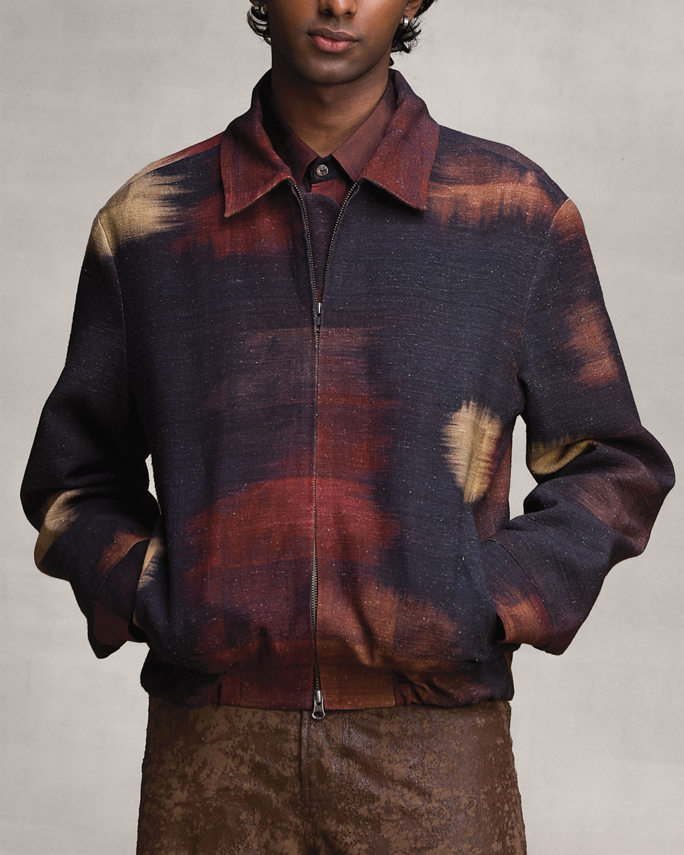 COUNTRYMADE Jackets FORGED IKAT PRINTED JACKET veste bomber en soie