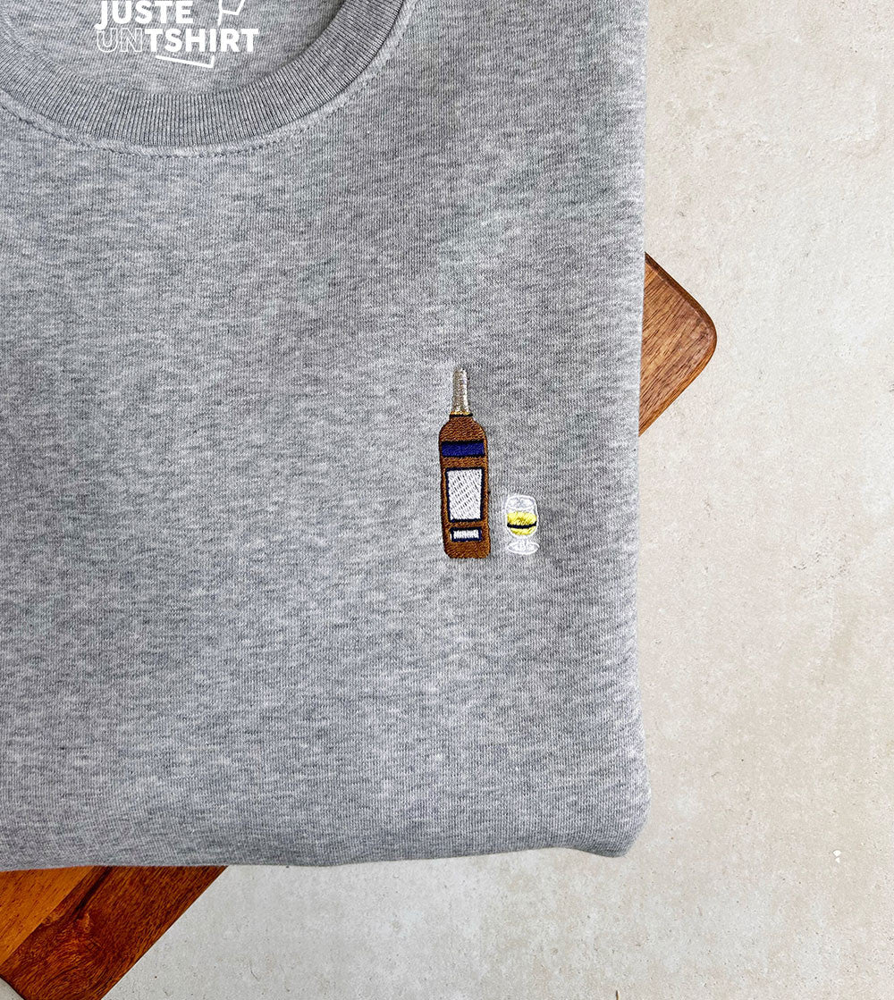 Juste Un T-shirt Sweats Brodés Ricou sweat pastis
