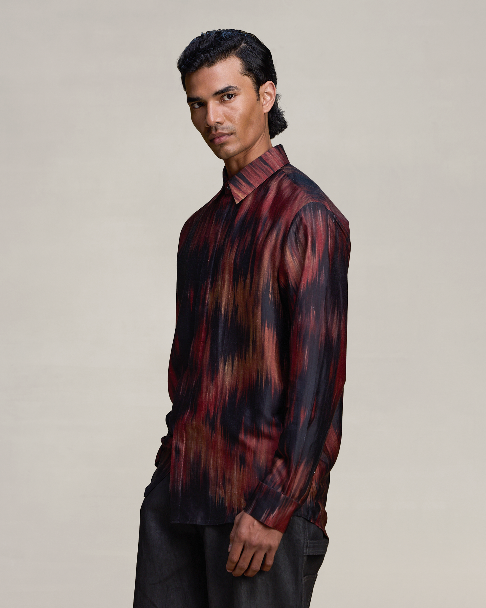 COUNTRYMADE Shirts JAGGED HEAT MAP SHIRT chemise soie