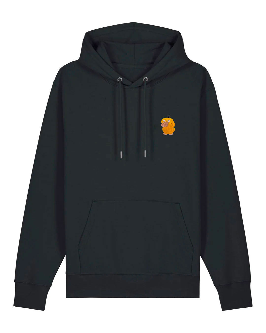 Juste Un T-shirt Sweats à Capuche Sweat à capuche Psykokwak sweat noir brodé