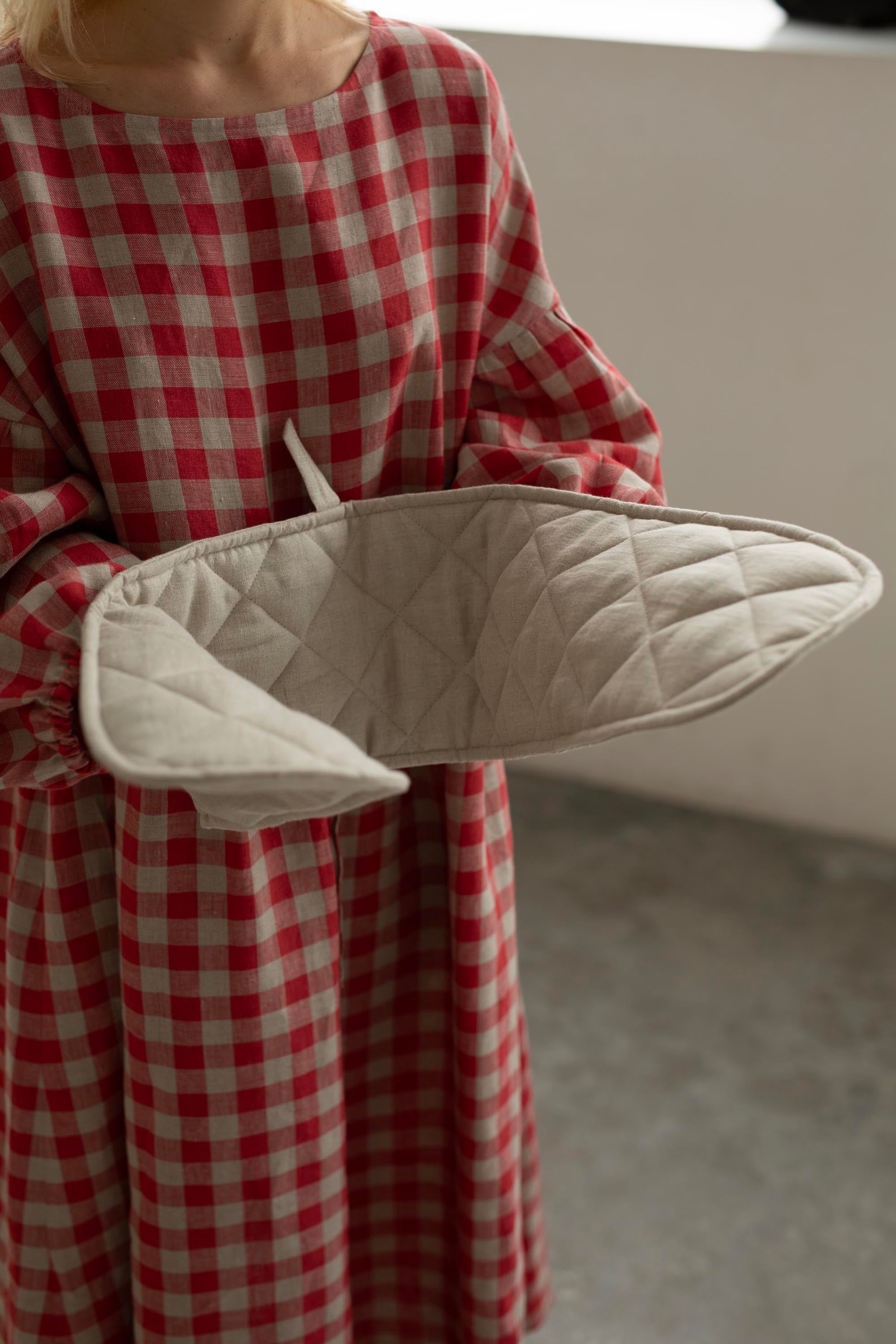Laumë linen Home Edit gant double de four en lin naturel