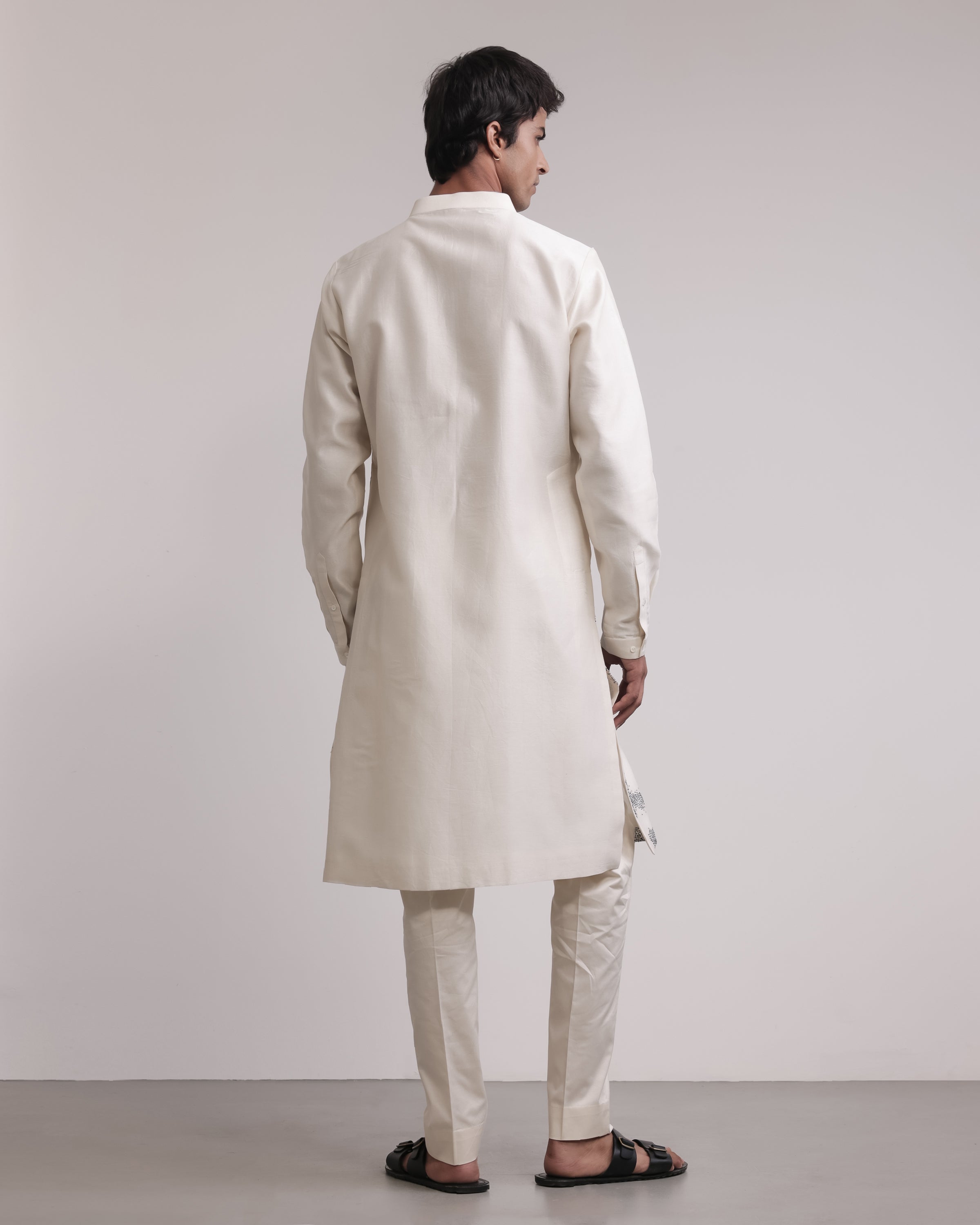 COUNTRYMADE Kurtas Residual Scattered Stitches ensemble kurta XS soie Chanderi