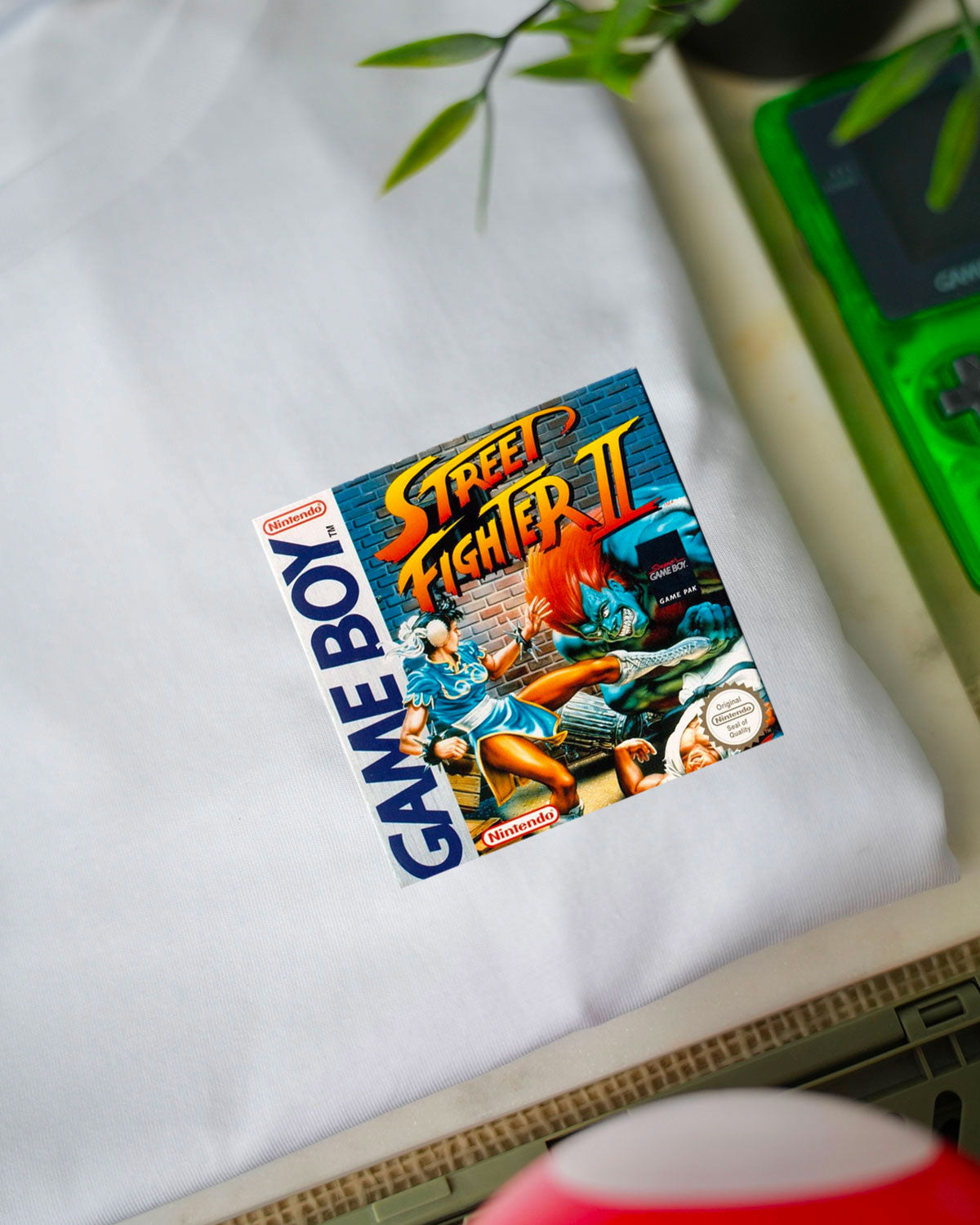 Juste Un T-shirt T-shirts Brodés Street Fighter 2 t-shirt blanc