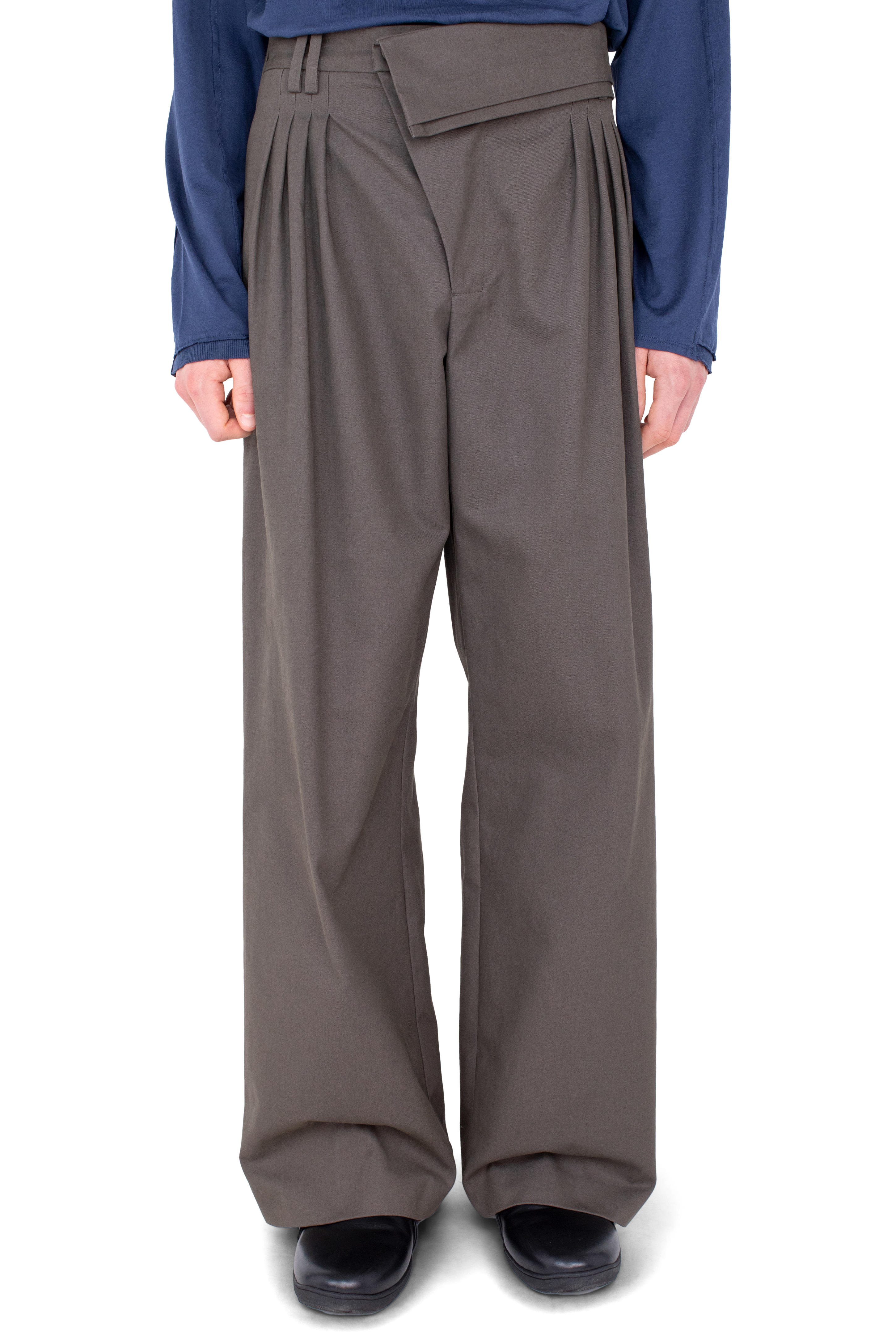 Kiko Kostadinov Bottoms DIEZE pantalon large Khaki en coton
