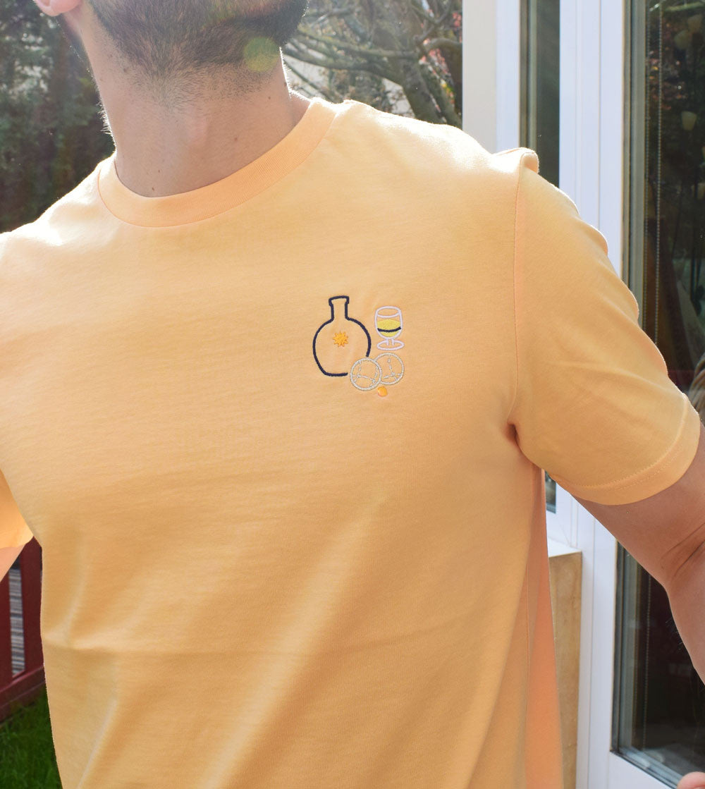 Juste Un T-shirt T-shirts Brodés La Pétanque des vacances t-shirt coton bio