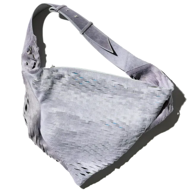 Kiko Kostadinov Bags FIORE Twisted Bag sac Stone Grey en cuir bovin