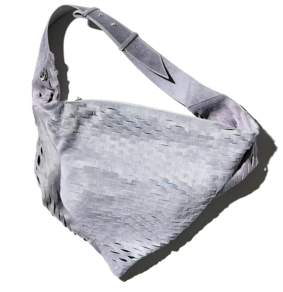 Kiko Kostadinov Bags FIORE Twisted Bag sac Stone Grey en cuir bovin
