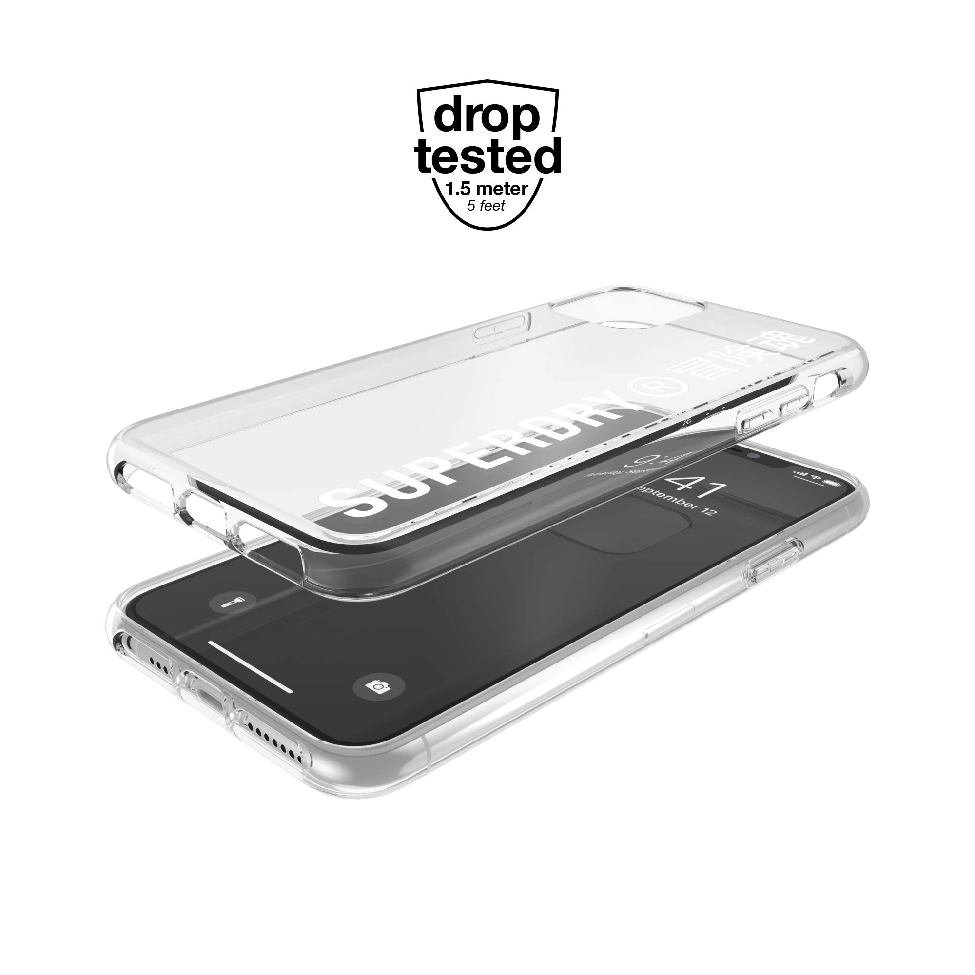 Superdry Coques de Protection iPhone 11 Pro Max coque transparente