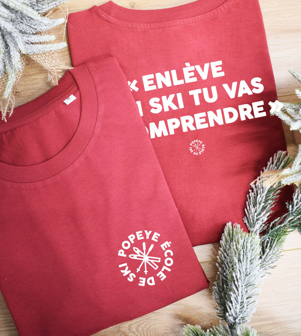 Juste Un T-shirt T-shirts Imprimés Enlève un ski t-shirt ski