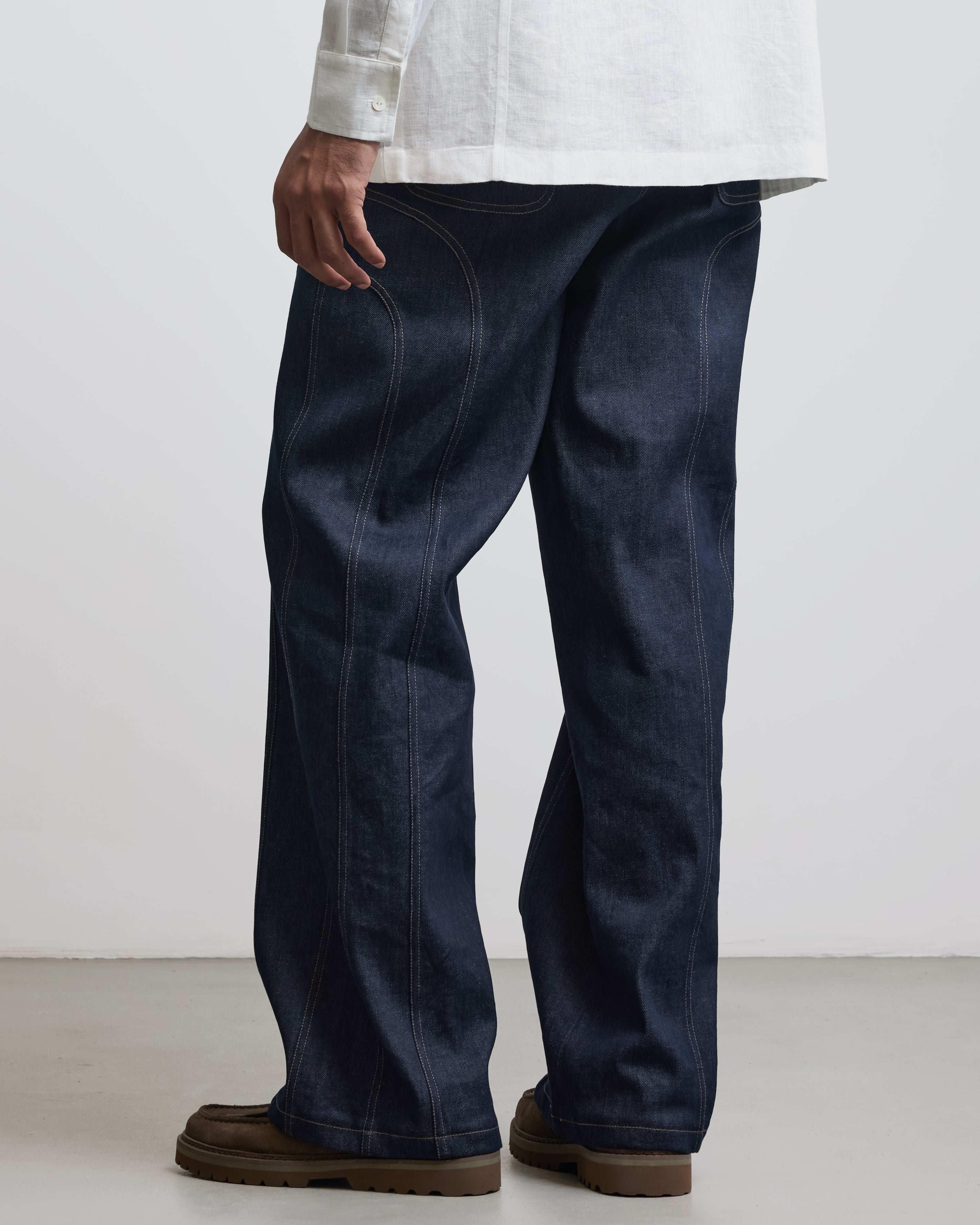 COUNTRYMADE Trousers ARCH PATCH DENIM pantalon denim selvedge